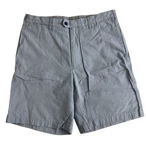 Nat Nast Mens‎ Blue Houndstooth Cotton 8.5" Shorts 32